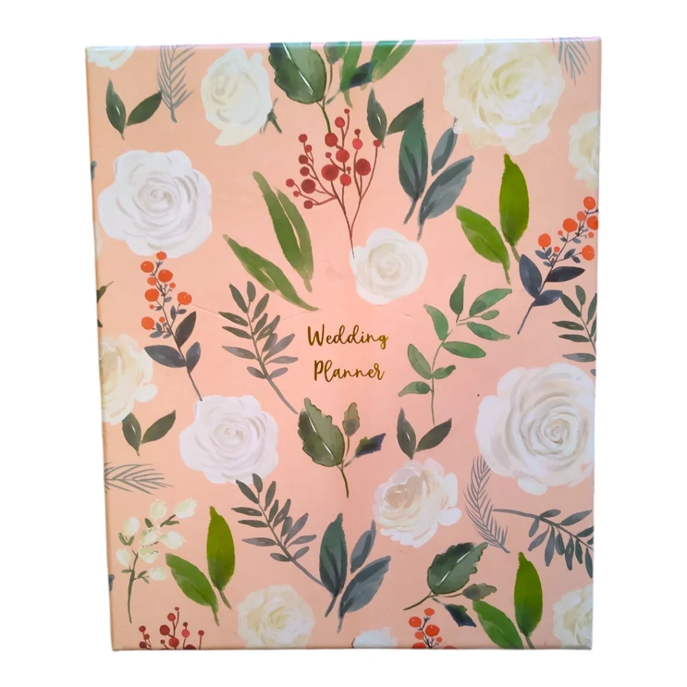 12 Month Wedding Planner With Floral Print.